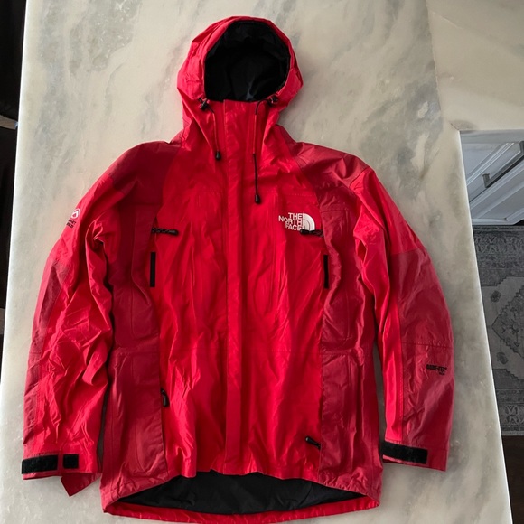 Vintage 90's The North Face Goretex Summit Series Red Black Parka Jacket - Picture 16 of 16